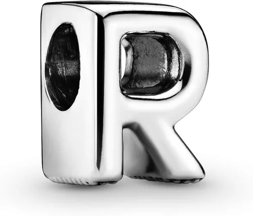 Colgante de plata de ley 925 con letra PANDORA