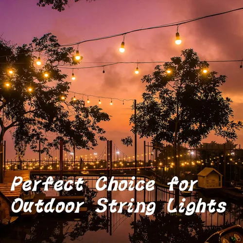 Vista 7 de ADIIL 12 ganchos Q con hebilla de seguridad, ganchos de tornillo resistentes al viento para colgar luces de cadena al aire libre, plantas, luces