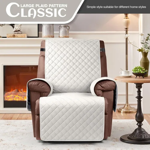 Vista 2 de KinCam Funda 100% impermeable para silla reclinable, fundas de sofá reclinable para mascotas, perros, funda de sofá reclinable, protector de muebles