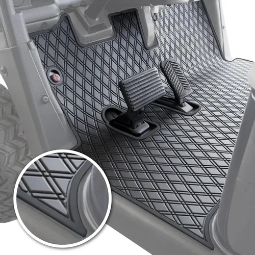 Xtreme Mats EZGO RXV - Tapete para carrito de golf, cobertura completa, solo se adapta a EZGO RXV (2008-2022) y 2Five (2009+) - Todo negro