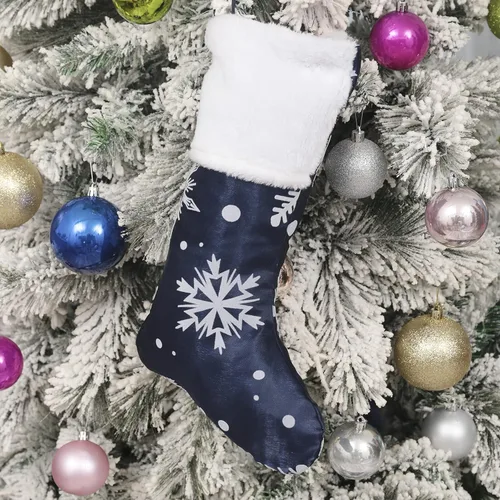 Vista 74 de Flash World Falda de árbol de Navidad grande de 36 pulgadas, cubierta suave de Navidad, decoración con cuello de copo de nieve, falda de árbol