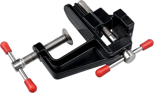 Vista 2 de Yakamoz Mini abrazadera de tornillo de banco pequeño abrazadera de tornillo de banco en la mesa Vise taladro prensa vice para madera artesanía