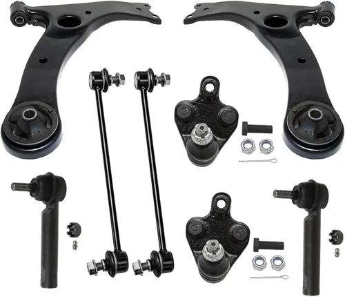 Vista 78 de Detroit Axle - Kit de brazos de control de extremo de 8 piezas para Toyota 2001-2003 Highlander 2002-2003 Camry Lexus ES300, 2 brazos de control