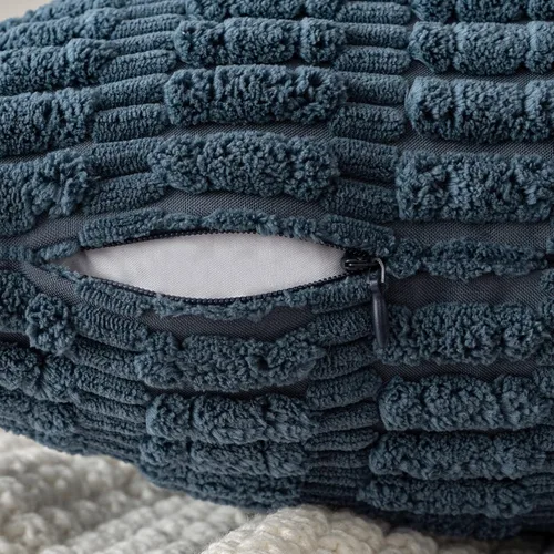 Vista 3 de MIULEE - Paquete de 2 fundas de cojín decorativas de corduroy, modernas y boho, suaves, con rayas, decoración del hogar estilo granja moderna