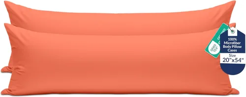 Vista 50 de Royale Linens Paquete de 2 fundas de almohada de tamaño estándar de 20 x 26 pulgadas, microfibra cepillada, fundas de almohada de cama, resistentes