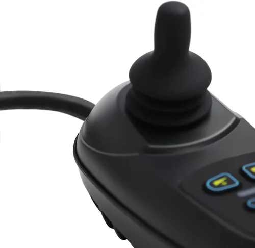 Vista 3 de Reemplazo del controlador de palanca de ruedas eléctrica, 4 teclas, controlador universal para silla de ruedas, accesorios de pieza impermeables