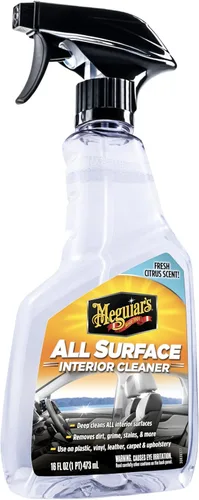 Meguiar's Limpiador de interiores para todas las superficies: limpiador de interiores multiusos limpia rápida y segura todas tus superficies y deja
