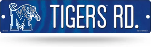 Vista 53 de NCAA Rico Industries Placa de calle de plástico Placa de calle de plástico de 4" x 16" Color del