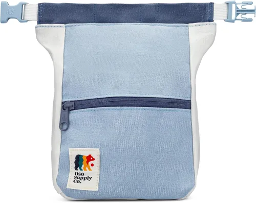 Vista 4 de Kulshan Bouldering Bucket, bolsa de tiza de gran tamaño para escalada en roca, maceta de tiza con cierre magnético enrollable, bucle de cepillo