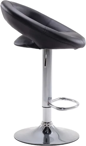 Vista 5 de YJCfurniture Set of 2 Bar Stools Breakfast Dining Stools for Kitchen Island Counter Bar Stools Armchair Leatherette Bar Chairs Height Adjustable and