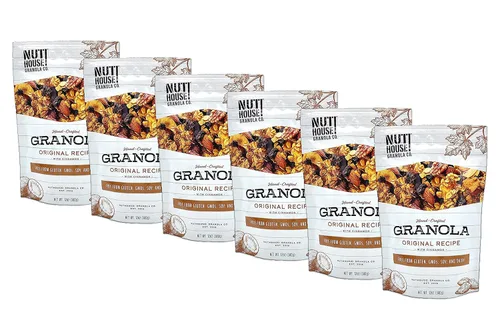 Vista 18 de NutHouse! Granola Company - Granola de naranja de cosecha premium, certificada sin gluten, sin OMG, Kosher Vegana, sin soja Bolsa de 12 onzas