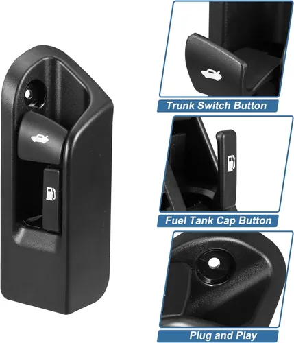 Vista 4 de X AUTOHAUX Panel de interruptor de botón de apertura de la tapa del maletero de la puerta del tanque de combustible para Toyota Camry 2007-2017