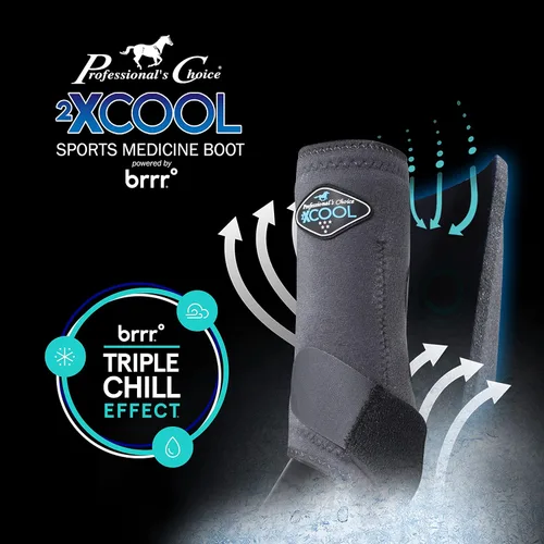 Vista 3 de Professional's Choice 2XCOOL - Botas deportivas para caballos medicinales, diseño protector y transpirable para máxima comodidad y durabilidad