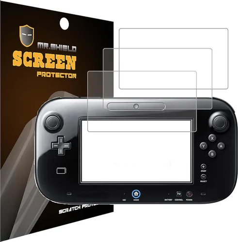Mr.Shield Paquete de 3 Protector de pantalla diseñado para consola Nintendo Wii U antideslumbrante mate (material PET)