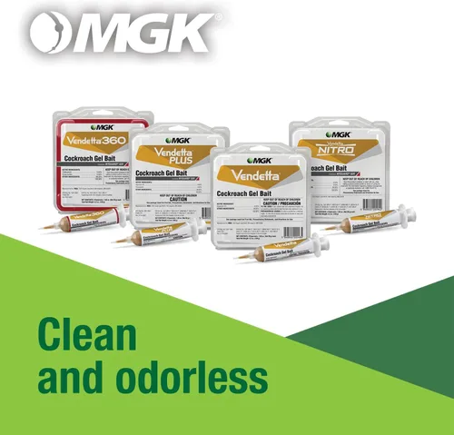 Vista 3 de MGK Vendetta® Plus Gel para Cucarachas Asesino de Cucarachas Alemanas Inodoro Que Se Ajusta a Pistolas de Cebo Estándar Asesino de Cucarachas