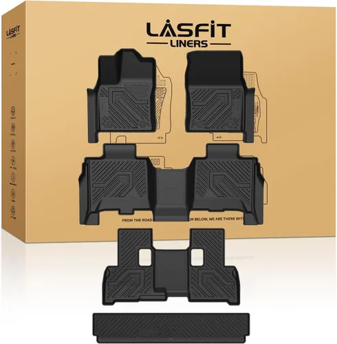 Vista 30 de LASFIT - Tapetes hechos a la medida para tu vehículo específico, de elastómero termoplástico, duraderos, revestimiento protector para todo clima