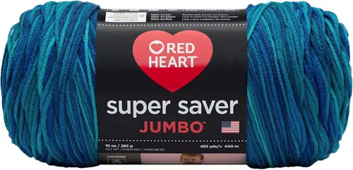 Vista 11 de Red Heart Super Saver Jumbo Ovillo de lana, Amatista