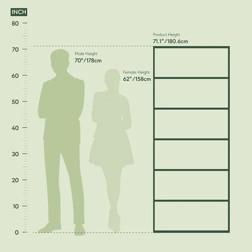 Vista 3 de Furinno Jaya Simply Home Librería abierta de 6 niveles, roble francés