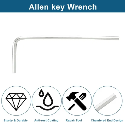 Vista 5 de Biaungdo Juego de 24 llaves hexagonales de 0.059 in, llave Allen pequeña, llave hexagonal en forma de L, llave hexagonal para reparación