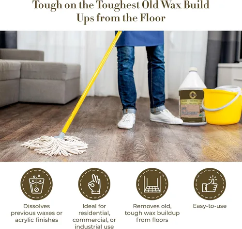 Vista 4 de Trewax Professional Gold Label Heavy Duty Floor Stripper, 1-Gallon