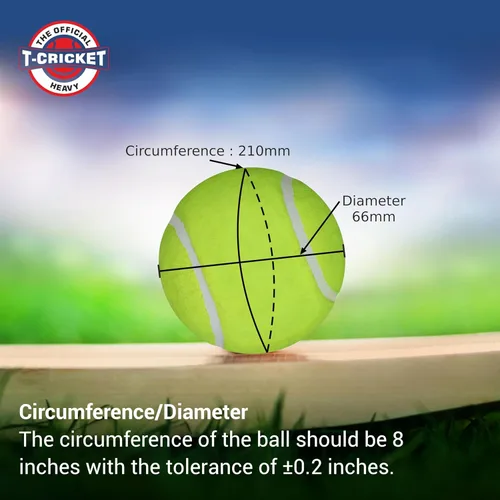 Vista 3 de NIVIA Pelota de tenis de críquet/peso pesado (amarillo, paquete de 24)