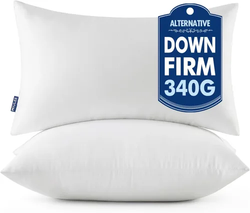 Vista 17 de MIULEE - Rellenos de almohadas decorativas, 14x36 pulgadas con relleno de fibra virgen 100% para cama y sofá