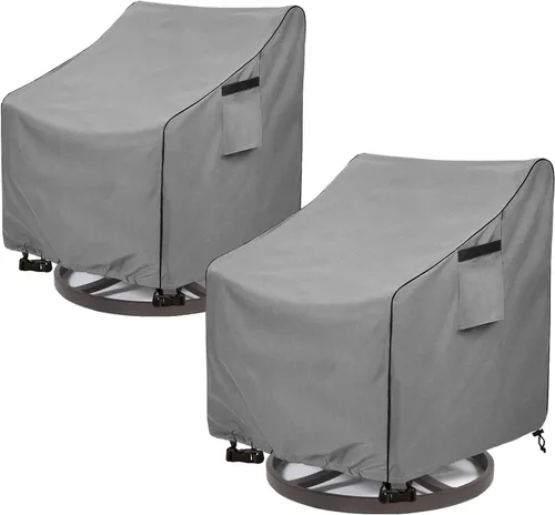 Vista 17 de okcool Funda para mesa de centro para exteriores, impermeable, rectangular, para mesa auxiliar pequeña, 48 x 28 x 16 pulgadas, fundas rectangulares