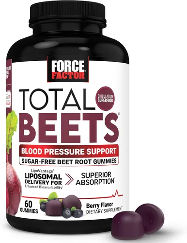 Vista 11 de Force Factor Total Beets Suplementos de apoyo a la presión arterial con polvo de remolacha, masticables de remolacha de gran sabor para energía