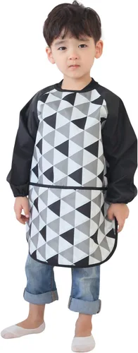 Vista 45 de Kids Waterproof Art Smock – Long Sleeve Apron for Painting, Baking, Sensory Play (Ages 1–10)