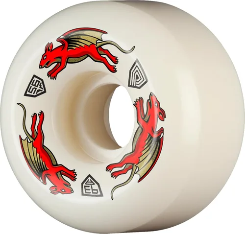 Vista 67 de Ruedas de patineta Powell Peralta Dragon Formula 88A, A2, 54mm x 39mm