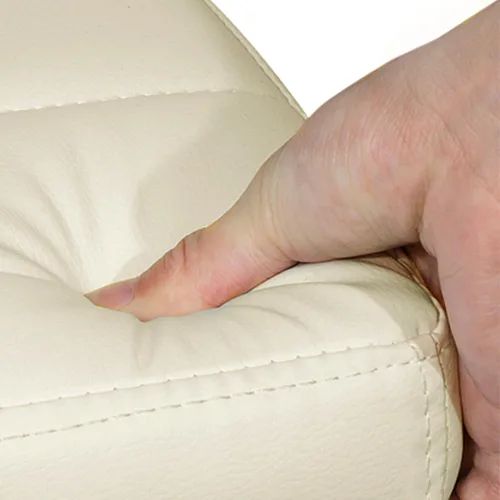 Vista 94 de Yaheetech - 4 taburetes de bar ajustables para mostrador de cocina, taburetes de bar/mostrador, silla de comedor giratoria hidráulica de piel Marrón