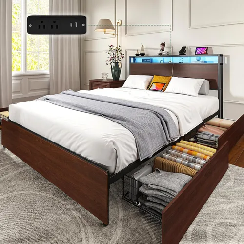 Vista 17 de Base de cama de terciopelo de tamaño matrimonial con cabecera tapizada, cabecera de almacenamiento de terciopelo copetudo, marcos de cama