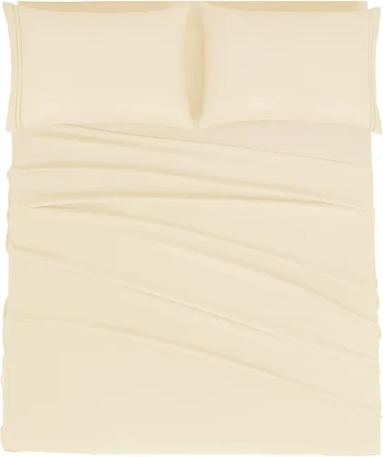 Vista 32 de Mejoroom Sábanas a rayas tamaño completo - sábanas de lujo de 1800 hilos con bolsillo profundo de 16 pulgadas, colección de ropa de cama de alta