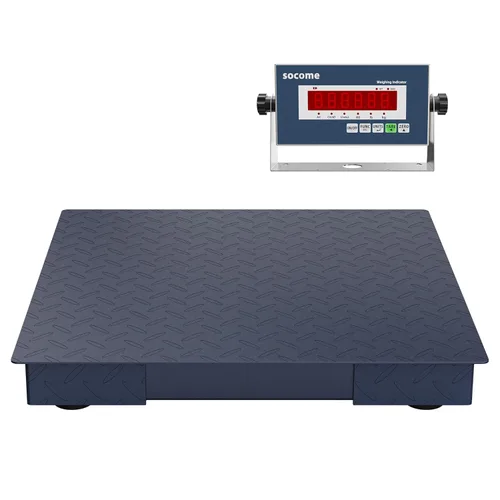 Báscula de suelo resistente de 24 x 24 pulgadas, pesaje de precisión de palés con indicador digital para envío de almacén (2500 libras x 0.5