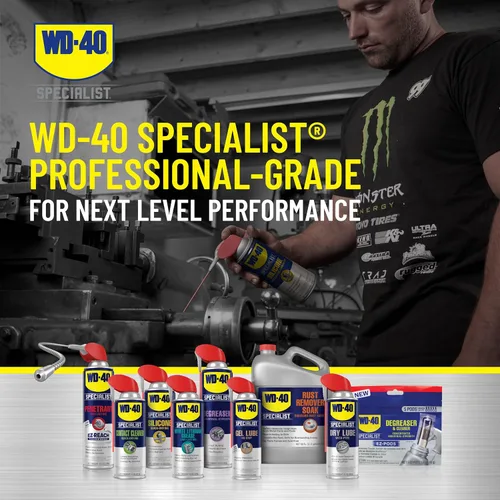 Vista 9 de WD-40 Specialist Lubricante de silicona con spray de pajilla inteligente de dos maneras, paquete doble, 11 OZ
