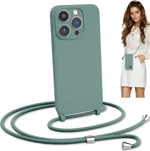 Vista 13 de Blaspins Funda de correa cruzada con cordón para iPhone 13 Mini, cuello cruzado, soporte ajustable extraíble, protección contra caídas a prueba