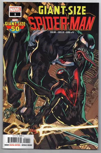 Cvr principal de enganche de Spider-Man #1 de tamaño gigante (Marvel, 2023) NM