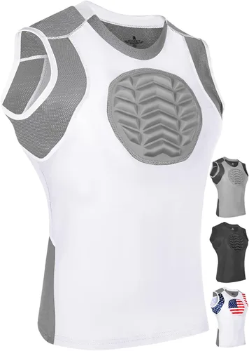 Vista 8 de Exxact Sports Protector de pecho de béisbol y sóftbol juvenil, protector de esternón acolchado para niñas