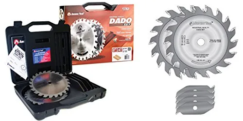 Vista 3 de Amana Herramienta - 658030 Dado con punta de carburo de 8 pulgadas de diámetro x 24T ATBFt -5 grados, 58 agujeros, juego de dados