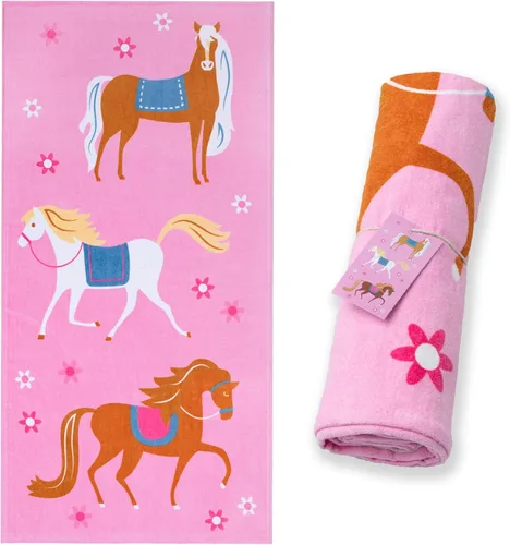 Vista 14 de Wildkin Toalla de playa para niños, 100% algodón, suave y absorbente, ideal para piscina y playa, dinosaurio