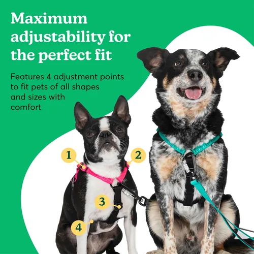 Vista 4 de Rover Gear Better Walk - Arnés para perro sin tirones, color rosa, talla XL