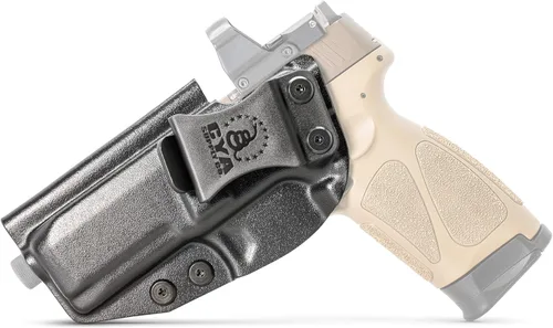Vista 101 de CYA Supply Co. - Fundas IWB Black Optics Ready - Múltiples ajustes - Propiedad de veteranos - Fabricado en Estados Unidos