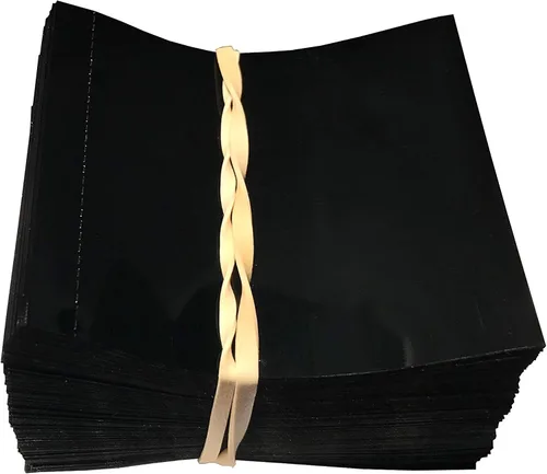 Vista 10 de 45 x 23 mm Banda Termocontraíble Perforada NEGRA para Botellas de Líquidos de Muchos Tipos Se Ajusta a Diámetros de 3/4" a 1" - Paquete de 250