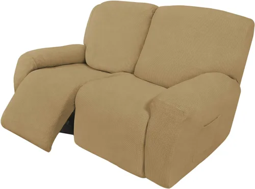 Vista 46 de Easy-Going - Funda elástica para sofá reclinable y sofá cama, 6 piezas, protector de muebles, suave, parte inferior elástica, tela jacquard