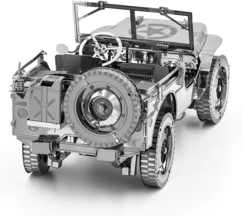 Vista 3 de Fascinations Kit de modelo de metal 3D Willys Overland de la serie Premium de Metal Earth