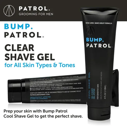 Vista 3 de Bump Patrol Cool Shave Gel 4 oz. Tubo (Sensitive)