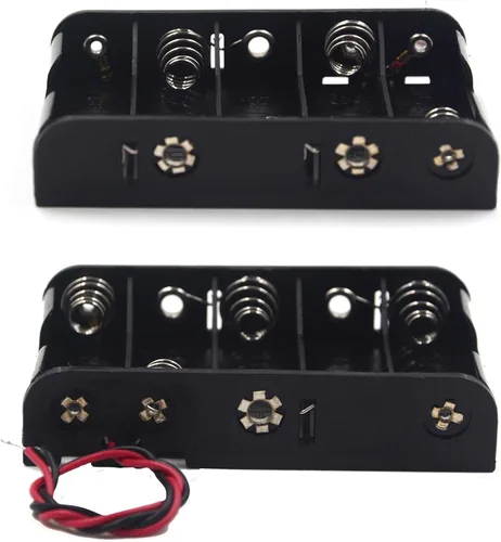 Vista 5 de Paquete de 2 5 pilas AA con cables, 5 soportes de batería AA con cables