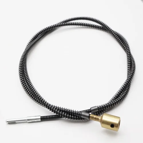 Vista 4 de 2 cables de eje flexible interior de 5/32 pulgadas para herramienta de molienda rotativa con 2 cepillos de carbono, accesorio de eje flexible