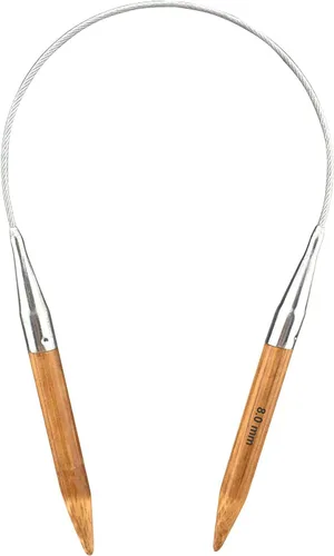 Vista 8 de Mdoker Aguja de tejer circular de bambú tamaño 4 24 pulgadas agujas de tejer circulares para tejer a mano DIY y cualquier proyecto de hilo de tejido
