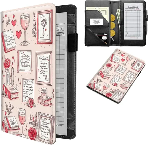 Vista 31 de Diseña Tus Propios Libros de Servicio con Nombre e Iniciales para Camareras, Dikoer Libro de Servicio de Camarero Personalizado con Nombre